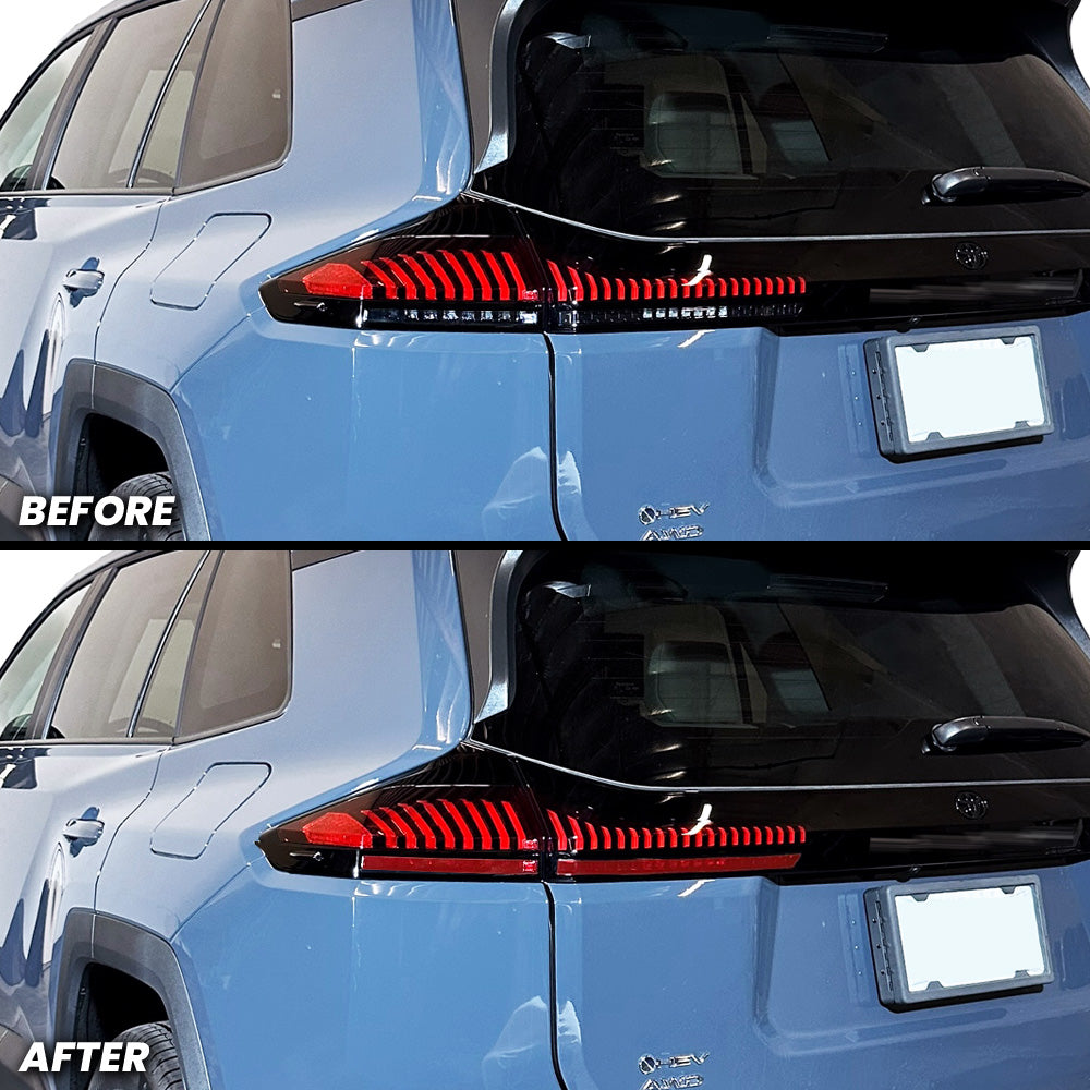 Rear Tail Light Turn Signal and Reverse Light Pre-cut Overlay Tint for 2026+ RAV4