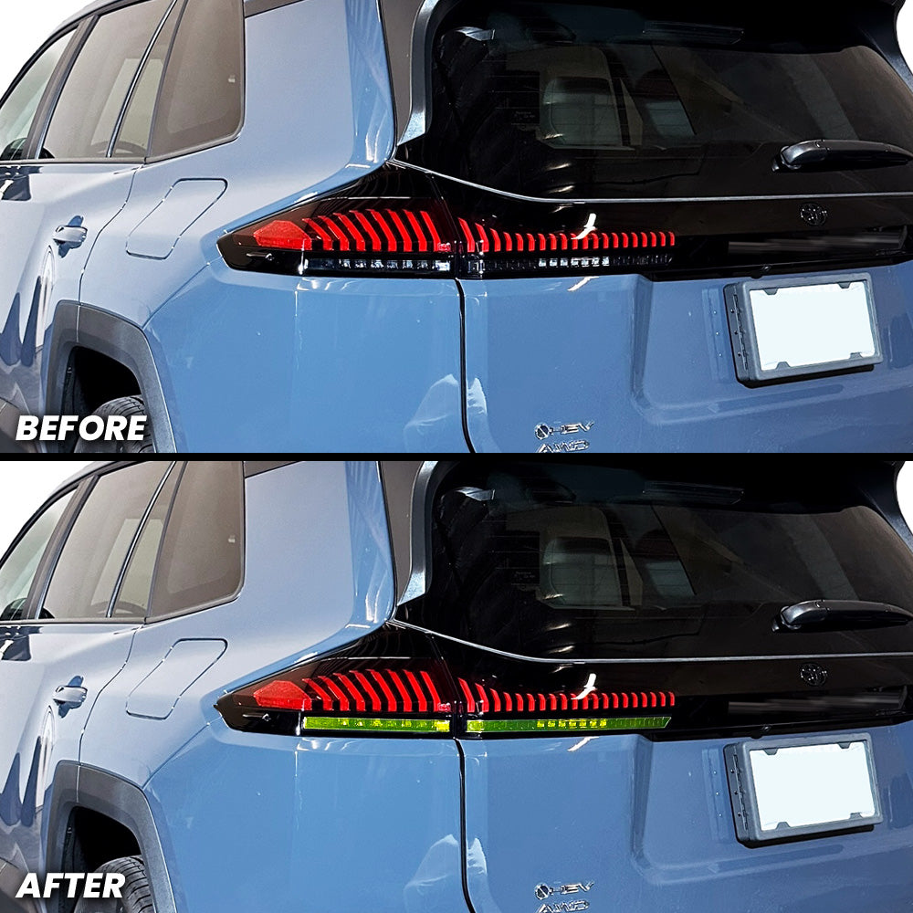 Rear Tail Light Turn Signal and Reverse Light Pre-cut Overlay Tint for 2026+ RAV4