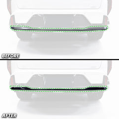 Rear Bumper Gun Metal Chrome Accent Black Out Delete Pre-cut Overlay for 2025+ Kia K4