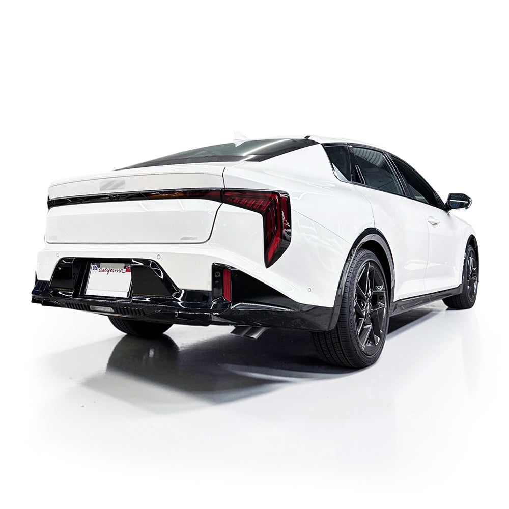 Rear Bumper Gun Metal Chrome Accent Black Out Delete Pre-cut Overlay for 2025+ Kia K4