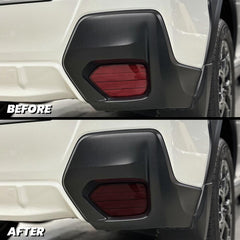 2018-2023 Subaru Crosstrek Smoked Rear Bumper Reflector Pre-Cut Overlay