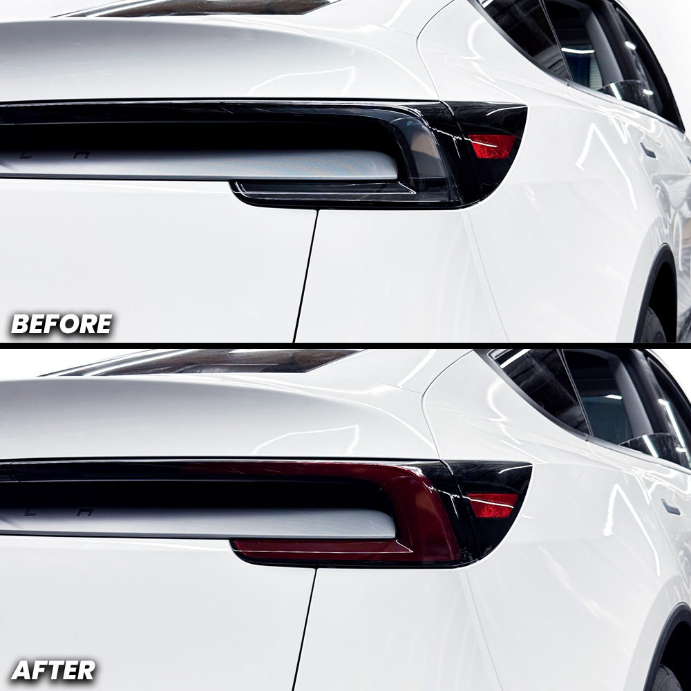 Rear Tail Light Brake Light and Turn Signal Pre-cut Overlay Tint for 2025+ Tesla Model Y