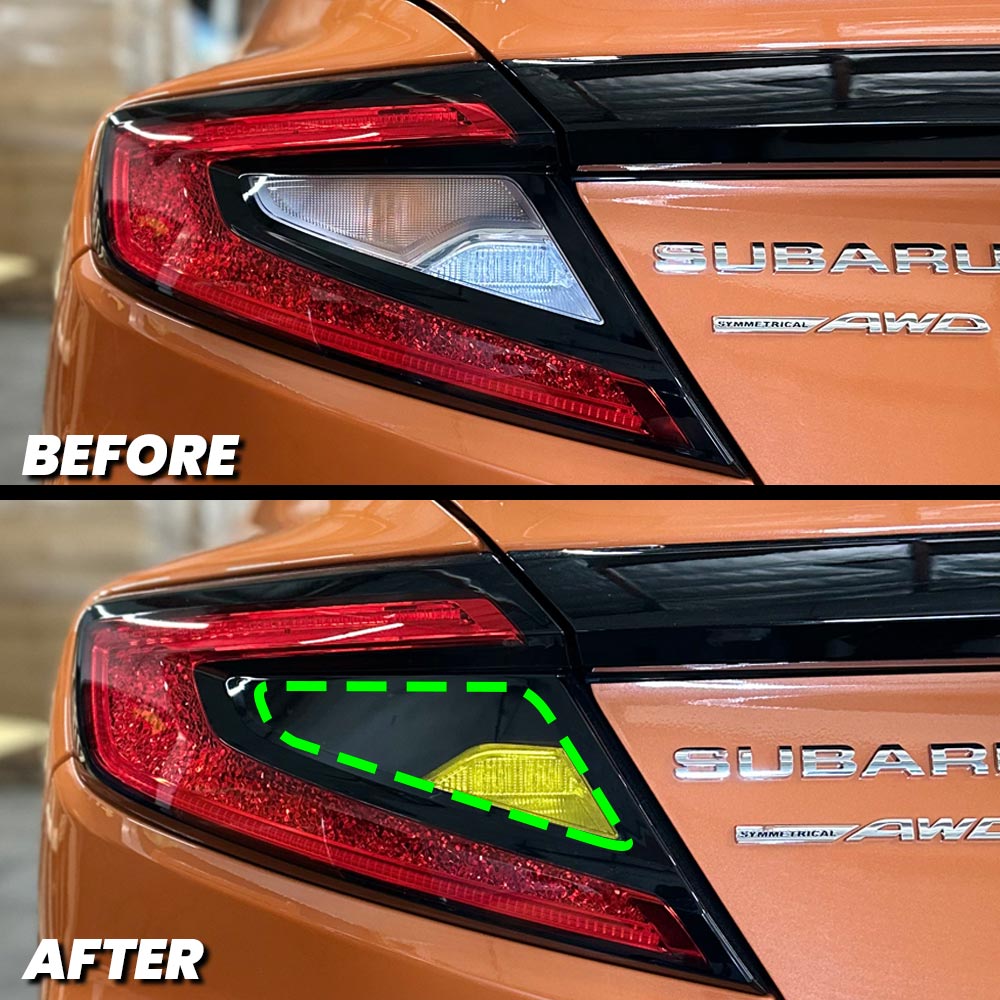 V3 2022+ Subaru WRX Smoked Tail Light Turn Signal and Reverse Pre-Cut Overlay