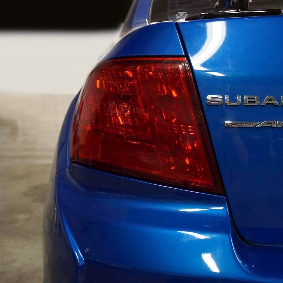 Subaru WRX / STI Sedan Tail Light Turn Signal / Reverse Pre-cut Overlay Tint