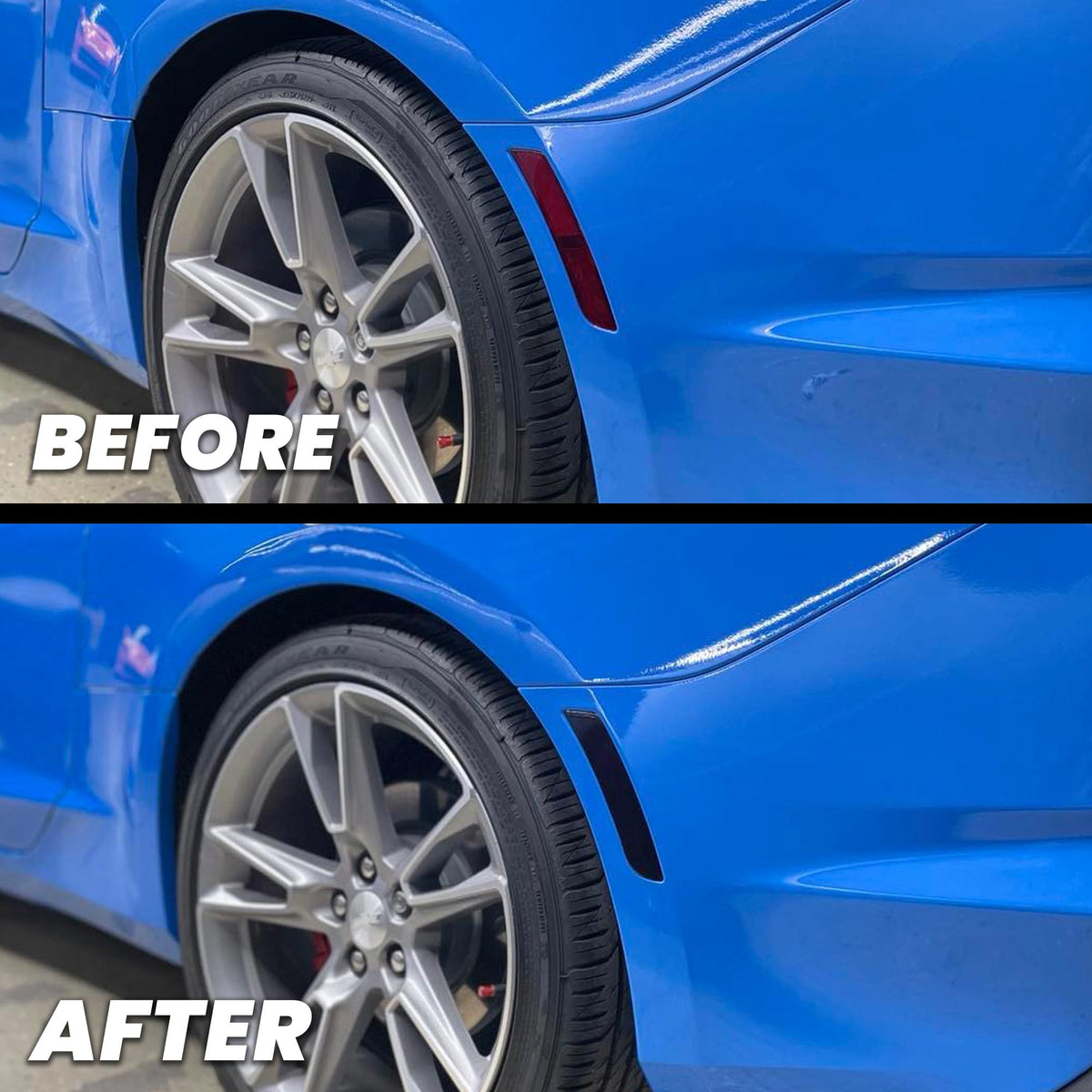Marker Reflector Rear 2016-2023 Chevrolet Camaro Rear Bumper Side Marker Reflector Overlay T ...