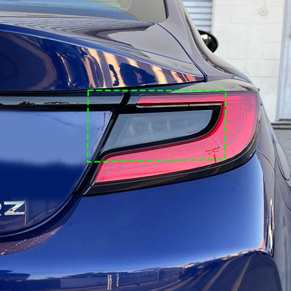 2022+ Subaru BRZ Smoked Tail Light Turn Signal and Reverse Pre-Cut Overlay