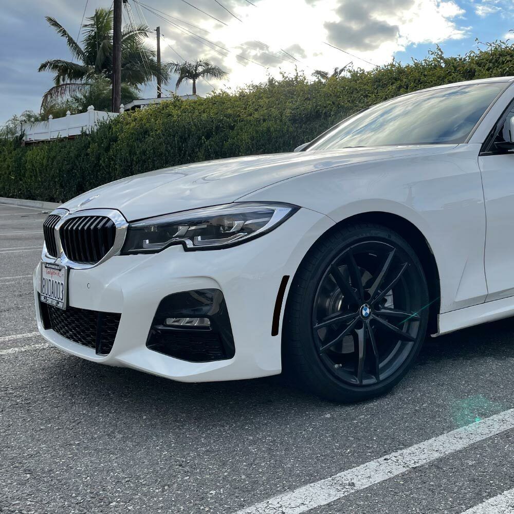 2019-2023 BMW G20 330i M340i Front Bumper Reflector Overlay Tint